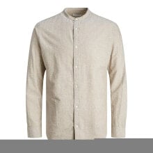 JACK & JONES Elinen Blend Band Long Sleeve Shirt