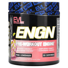 Предтренировочные комплексы eVLution Nutrition, ENGN, Pre-Workout Engine, Pink Lemonade, 8.6 oz (243 g)