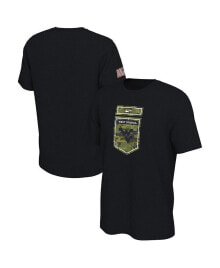 Men's Black West Virginia Mountaineers Veterans Camo T-shirt