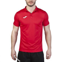 Мужские спортивные поло Мужская футболка-поло спортивная красная с логотипом  Joma Hobby 100437.450