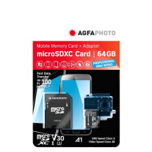 Купить фотоаппараты моментальной печати Agfa: AGFA Micro SDXC UHS-I 64GB High Speed C10 U3 V30+Adapter memory card