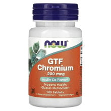 GTF Chromium, 200 mcg, 100 Tablets