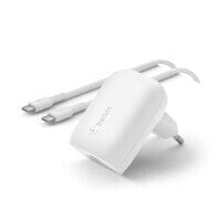 Belkin WCA005vf1MWH-B6 Ноутбук, Смартфон, Планшет Белый Кабель переменного тока Быстрая зарядка Для помещений WCA005VF1MWH-B6