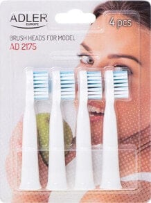 Аксессуары для зубных щеток и ирригаторов  сменные насадки Adler AD2175 4 штуки