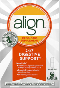 Пребиотики и пробиотики align Probiotic Supplement Digestive Support Пробиотики для поддержки пищеварения 56 капсул