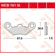 TRW Offroad Polaris ATP 330 4X4 05 Sintered Brake Pads