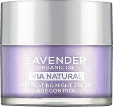 Regenerierende Nachtcreme für das Gesicht - BioFresh Via Natural Lavender Organic Oil Recreating Night Cream Age Control