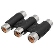 EUROCONNEX 3273 3x F/F RCA Adapter