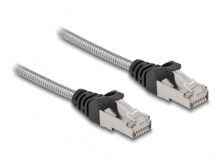 Delock 80249 - Patchkabel S/FTP Cat.7 Rohkabel 2 m schwarz Industrie - Network - CAT 7 cable/RJ45 plug