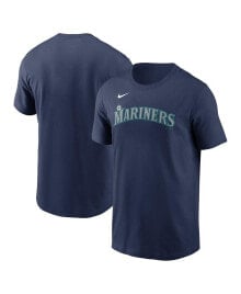 Nike men's Navy Seattle Mariners Fuse Wordmark T-shirt