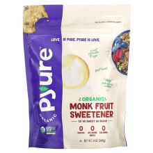 Сахар pyure, Organic Monk Fruit Sweetener, 12 oz (340 g)