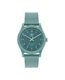 adidas unisex Solar Project One Green Resin Strap Watch 39mm
