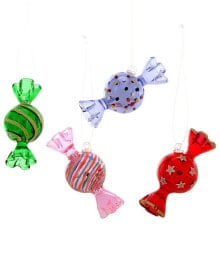 Cody Foster & Co. Hard Candy 4 Assorted Ornaments Multicolor