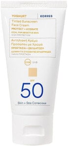 Korres Yoghurt Tinted Sunscreen Face Cream SPF30 - Sonnenschutzcreme für das Gesicht