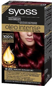 Syoss Oleo Intense Permanent Oil Color No.4-23 Burgund Безаммиачная масляная краска для волос, оттенок темно-каштановый