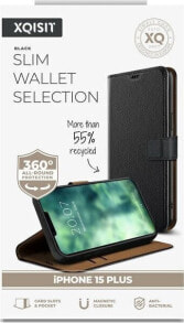 Купить чехлы для смартфонов Xqisit: Xqisit XQISIT NP Slim Wallet Selection Anti Bac, RECYCLED for iPhone 15 Plus Black standard