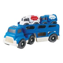 GIROS Eco F/W Bioplastic Truck 30 Cm With 2 Cars Blue