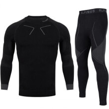 Спортивная компрессионная одежда для мужчин мужское термоактивное белье черное Alpinus Tactical Base Layer Set  M GT43276