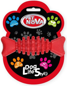 Игрушка для собак Pet Nova TPR Superdentbone Red 12cm