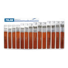 MILAN Tray Of 144 Round School Paintbrushes Series 101