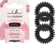 Купить резинки, ободки, повязки для волос invisibobble: Haargummi Original True Black, 3 St