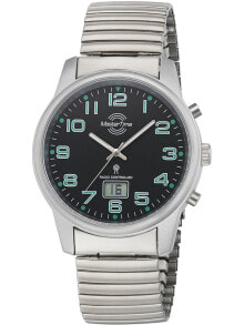 Мужские наручные часы с браслетом мужские наручные часы с серебряным браслетом Master Time MTGA-10763-22Z radio controlled Basic Series mens 41mm 3ATM