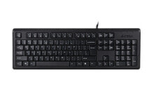 Клавиатуры A4Tech KR-92 клавиатура USB QWERTY Английский Черный A4TKLA46007