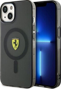 Ferrari Ferrari Translucent MagSafe - Etui iPhone 14 Plus (Czarny)