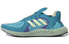 adidas Zx Runner 4d 防滑耐磨 低帮 跑步鞋 男女同款 蓝绿拼接 / Кроссовки Adidas 4D Zx FY0152