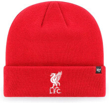 Мужская шапка красная трикотажная Liverpool F.C. 47 Brand Knitted Hat TU