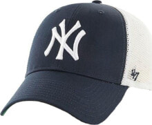 Caps 47 Brand Czapka z daszkiem Mlb New York Yankees Branson Cap granatowa r. uniwersalny (B-BRANS17CTP-NY)