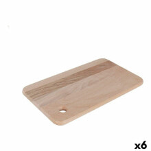 Cutting board Quttin Quttin Brown Wood 37 x 22 cm (6 Units)