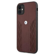 BMW Bmhcn61Rsppr iPhone 11XR 6.1 Leather Curve Perforate phone case