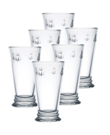 Купить посуда и приборы для сервировки стола La Roch&egrave;re: La Rochere Napoleon Bee 6-Pc. Large Highball Glasses