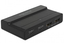 USB-концентраторы DeLOCK 64054 хаб-разветвитель USB 3.2 Gen 2 (3.1 Gen 2) Type-C 10000 Мбит/с Черный
