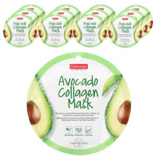 Купить корейские маски для лица Purederm: Avocado Collagen Beauty Mask, 12 Sheets, 0.63 oz (18 g) Each