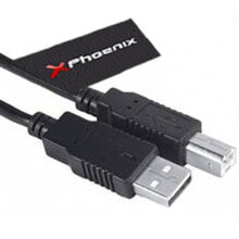 Купить запчасти и расходные материалы для мототехники Phoenix: PHOENIX PHCABLEUSBAMBM5M USB-A To USB-B M/M Cable 5 m