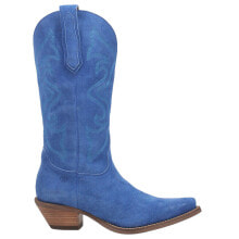 Dingo Out West Tall Snip Toe Womens Blue Casual Boots DI920-400 купить в интернет-магазине