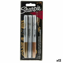 Набор маркеров Sharpie Разноцветный Металлический 3 Предметы 1 mm (12 штук)