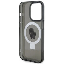 KARL LAGERFELD Klhmp15Lhmrskck iPhone 15 Pro 6.1 Ring Stand Karl&Choupettte phone case