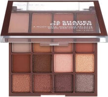 Lidschattenpalette - LAMEL Make Up Eyeshadow 16 Shades Of Brown Palette