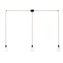 CREATIVE CABLES Spider DIY Hanging Lamp 3 Falls With Bulbs