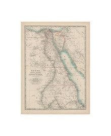 Trademark Global johnston Johnstons Map of Egypt Canvas Art - 27