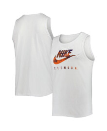 Men's White Clemson Tigers Spring Break Futura Performance Tank Top