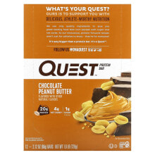 Quest Nutrition, Протеиновый батончик, двойные кусочки шоколада, 12 батончиков, 60 г (2,12 унции)