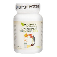 Natural Medicaments Liposomal vitamin D3 Липосомальный витамин D3 1000 МЕ 90 таблеток