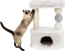 Когтеточка для кошек Trixie Harvey, drapak stojący, biało-różowy, 73 cm