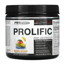 Prolific, Pre-Workout, Mango Splash, 9.88 oz (280 g)