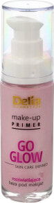 Delia Go Glow  Основа под макияж светоотражающая с эффектом сияния  30 мл
