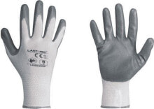 Lahti Pro nitrile gloves, gray and white, size "10" (L220310K)